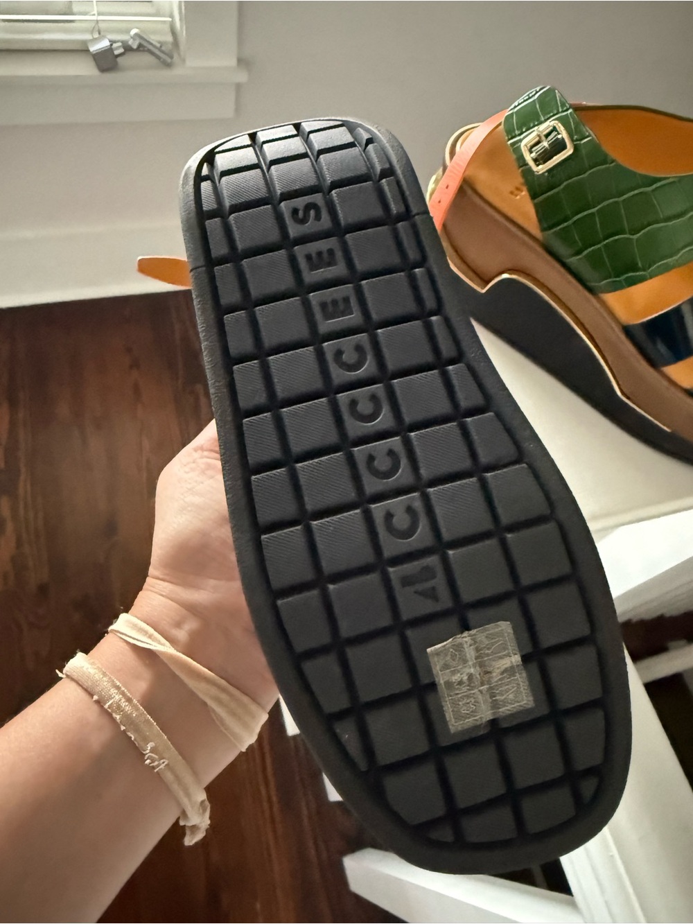 New 4ccccees ColorblockPlatform Sandals - Picture 8 of 8